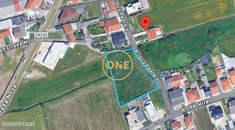 Terreno Rustico com 2422 m2 em Terroso, Póvoa de Varzim