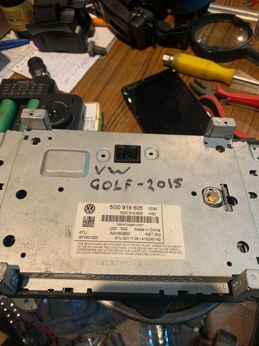 Vw golf vii магнітола cd дисплей магнітола 5g0919605