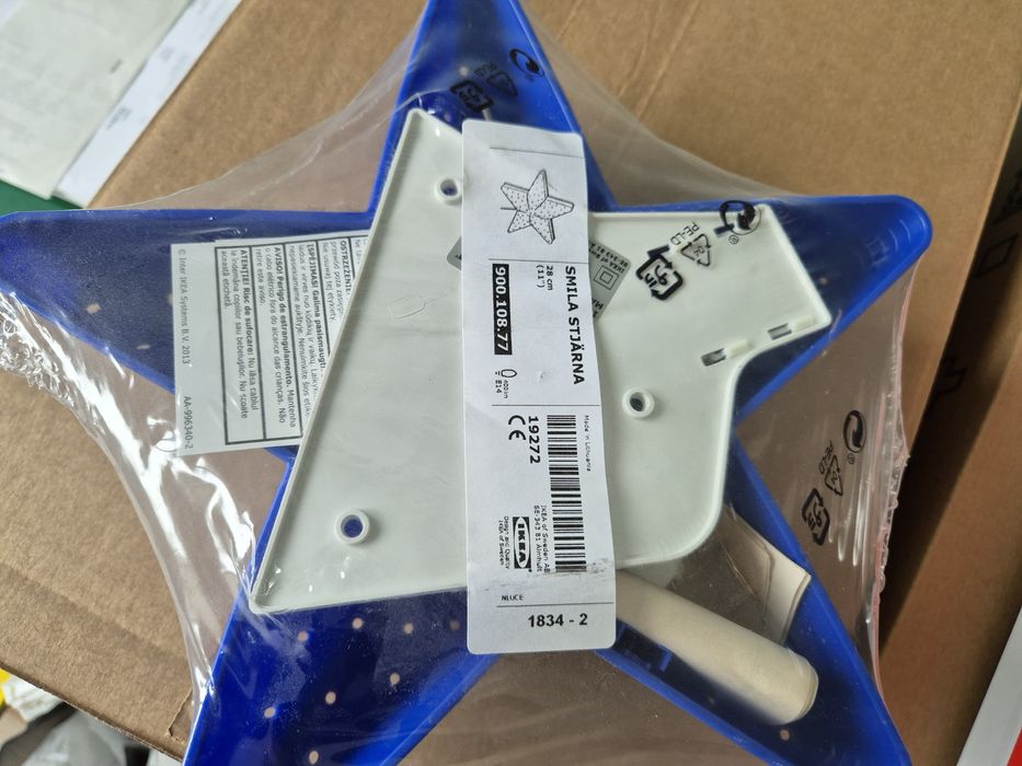 Lampka Ikea Smila Stjarna gwiazdką 2szt nowe