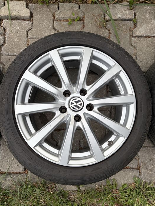 Felgi aluminiowe 5x112 17 cali z oponami letnimi