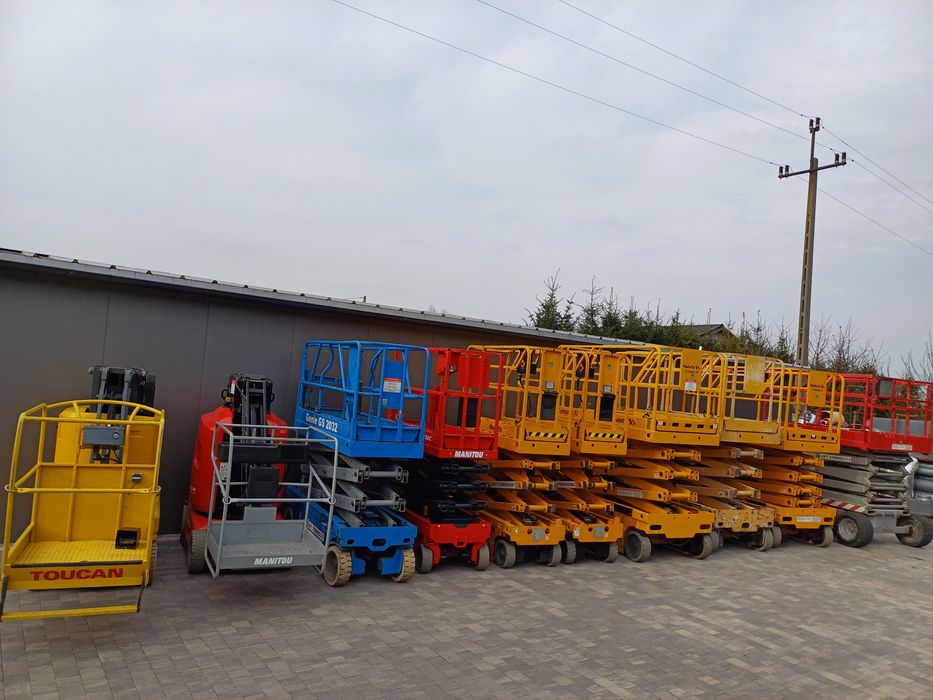 Wynajem podnośników podestów ruchomych wzwyżek.