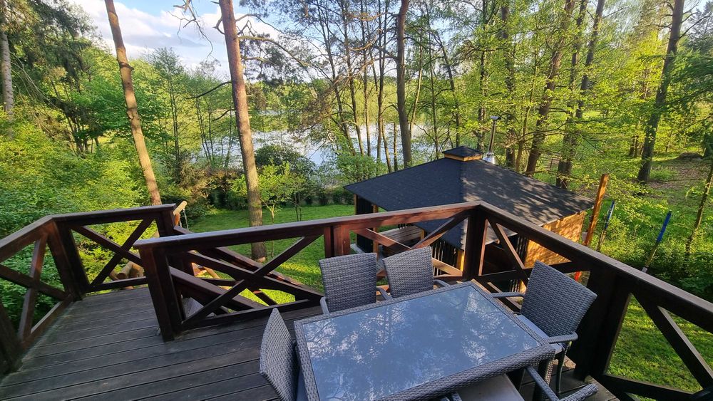 Domek na Kaszubach nad jeziorem- jacuzzi bania wakacje 2026