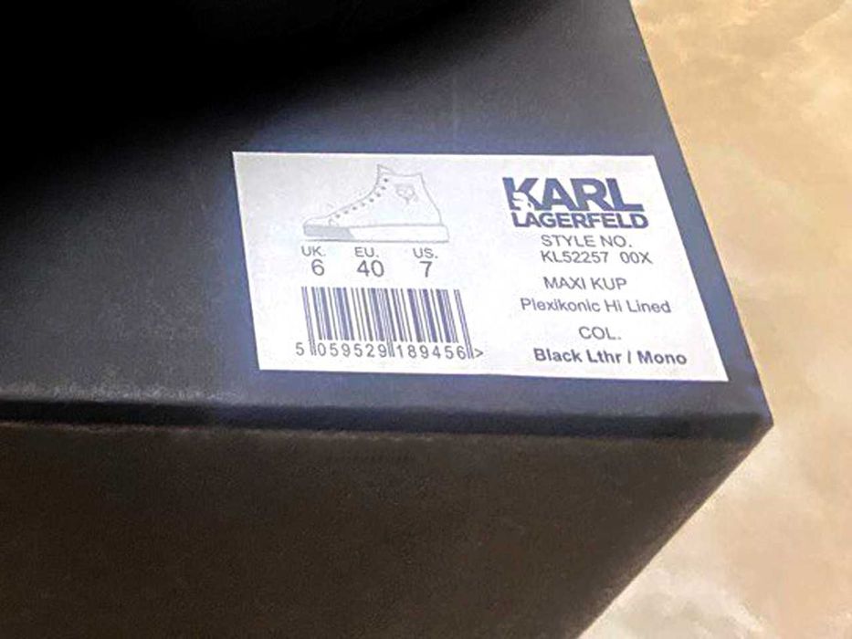 Оригінальні karl lagerfeld. шкірянi черевики maxi kup, розмір 40