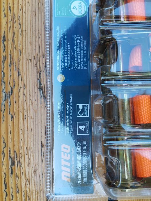 Zestaw pasów mocujących 4 sztuki