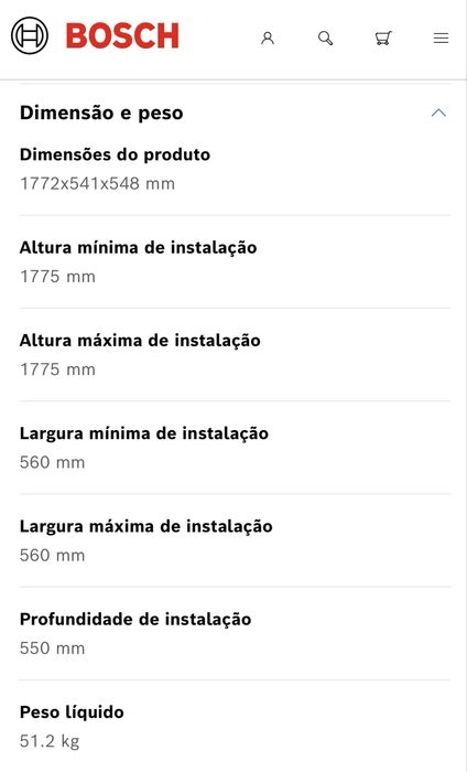 Frigorifico combinado integrar Bosch