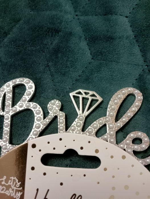 Обруч / Діадема "Bride" (Наречена) для Дівич-Вечора / Весільної Вечірк