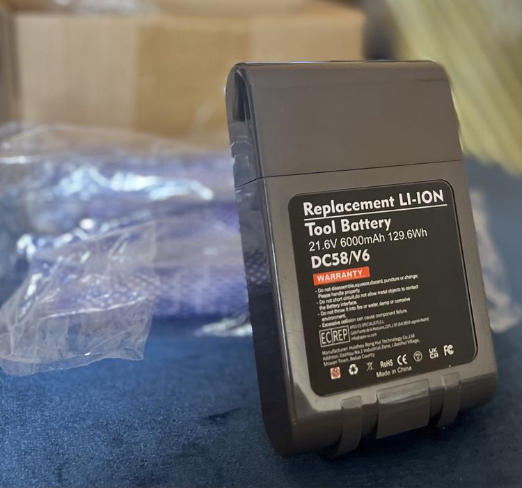 Акумулятор змінний Li-ion для пилососів Dyson V6 / DC58 (6000 mAh)
