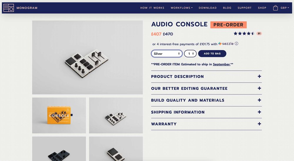 Monogram Creative Console | Como NOVO64284520310657123