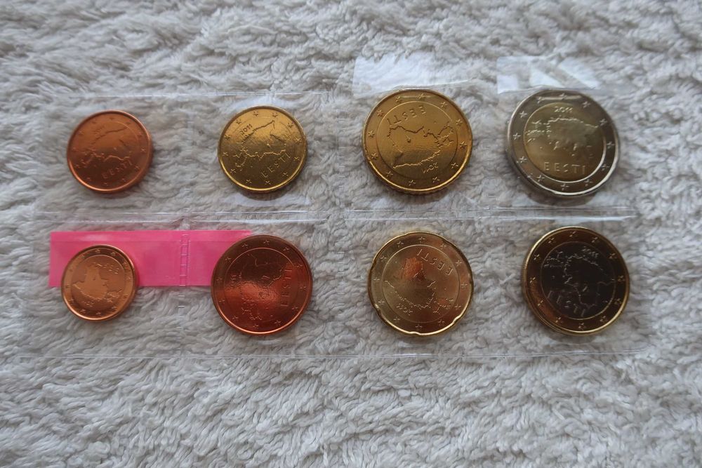 Set Moedas EURO Coins UNC - ESTÓNIA 2011