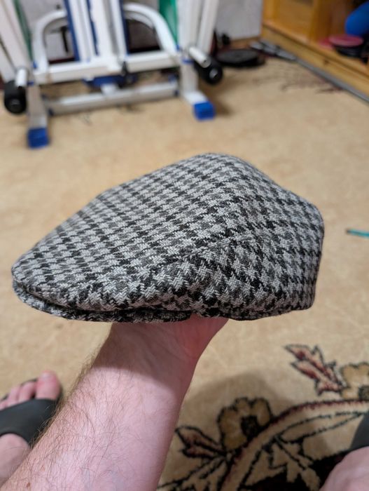 Вінтажна твідова кепка, Flat cap, кепка- хуліганка Argatta, на 56/57 розмір