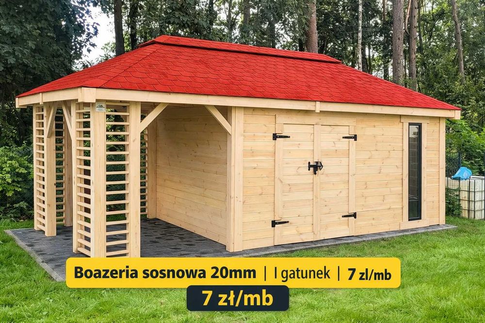 Boazeria sosnowa 20mm – gruba deska heblowana 12,8cm x 3m I gatunek