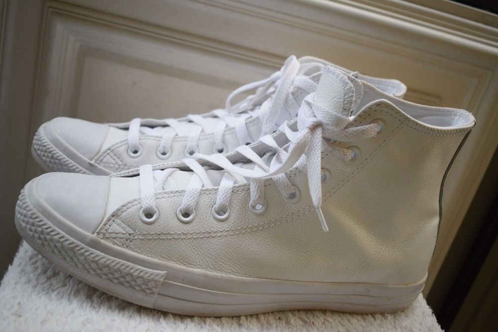 кожаные кеды кроссовки туфли хайтопы Конверс Converse р.44 28.5 см