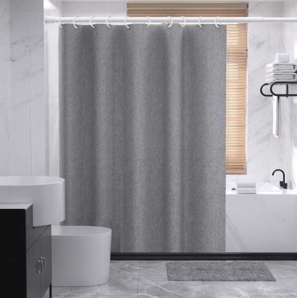 Drążek prysznicowy teleskopowy 170-260 cm czarny stal