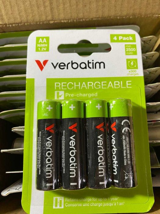 Аккумуляторы AA Verbatim AA 2500mAh 4 шт./блистер (49517)
