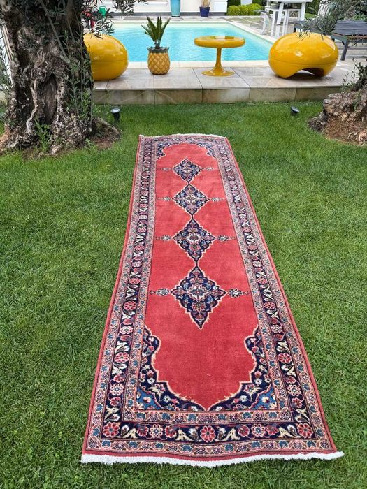 Dywan Chodnik Perski Wełniany Kaszmirowy Iran Keshan 285x84 gal. 7 tyś