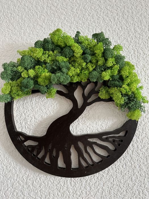 Дерево життя з норвезьким стабілізованим мохом. Вічний декор