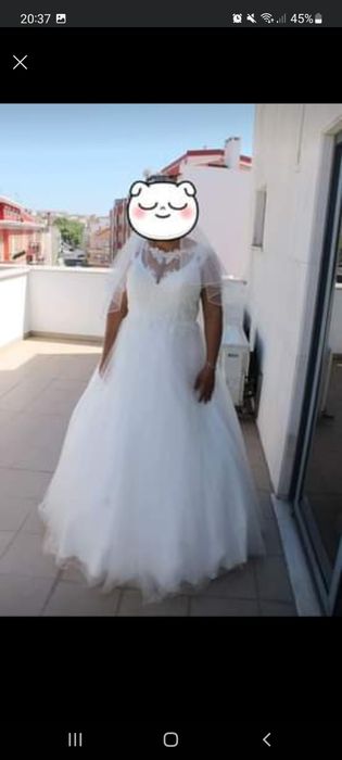 Vestido de noiva tamanho 48