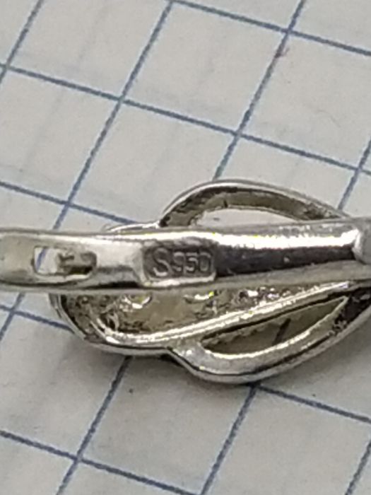 Серебряные серьги с природными Апатитами и Сапфирами