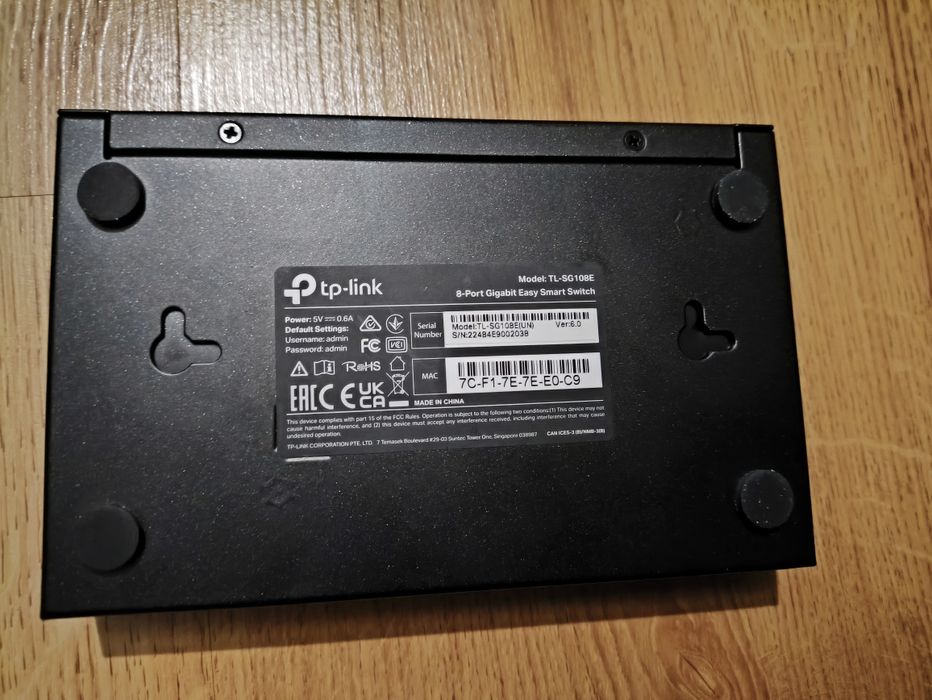 TP-Link TL-SG108E-8-Portowy Gigabit Smart

Switch, PoE, VLAN, IGMP