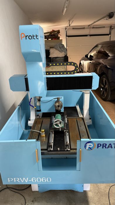 CNC Pratt 3 Eixos + 4º Eixo (Torno) | Spindle 3.2kW | Como Nova