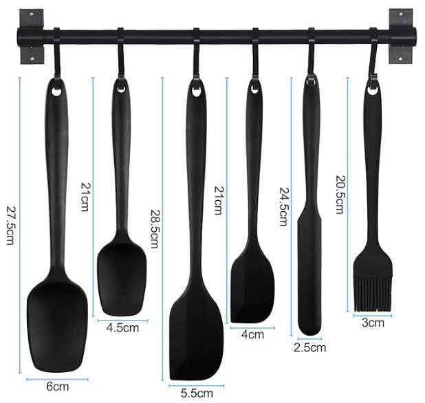 Conjunto de Utensílios de Cozinha em Silicone Antiriscos!