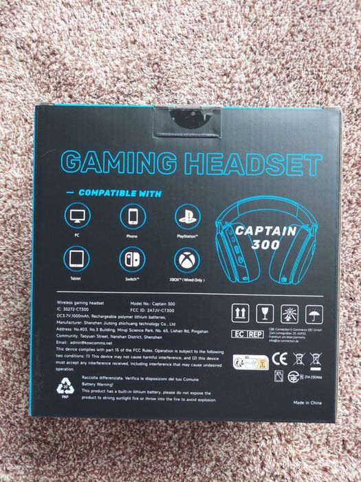 Ігрова гарнітура Gaming headset captain 300 Ps5, cbox, nintendo
