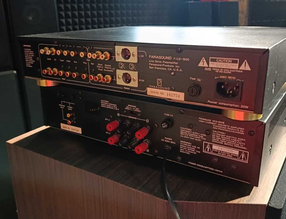 Parasound HCA-800ii + Parasound PLD 1500 USA