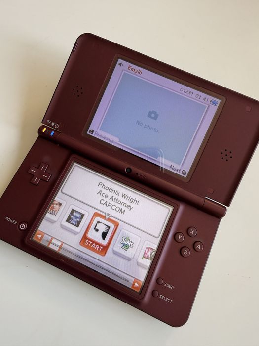 DSi XL wine red, bardzo dobry stan, twilight menu, BOX