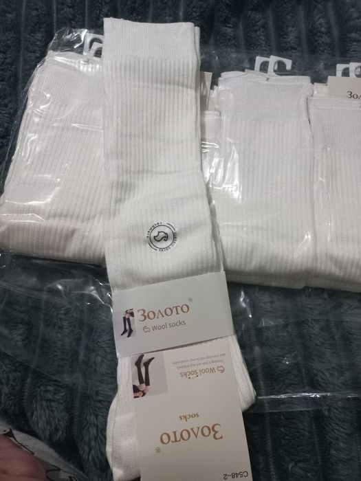 Шерстяні підколінники/гольфы в рубчик, єдиний розмір 36-41