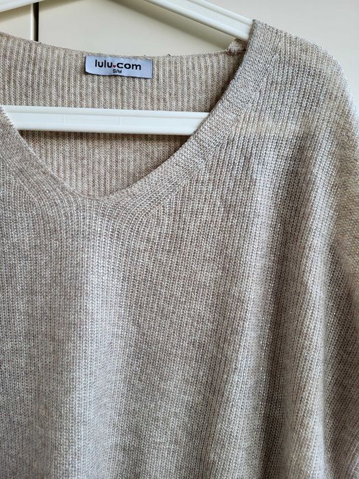 Blusa Beige com Brilho Dourado - lulu
