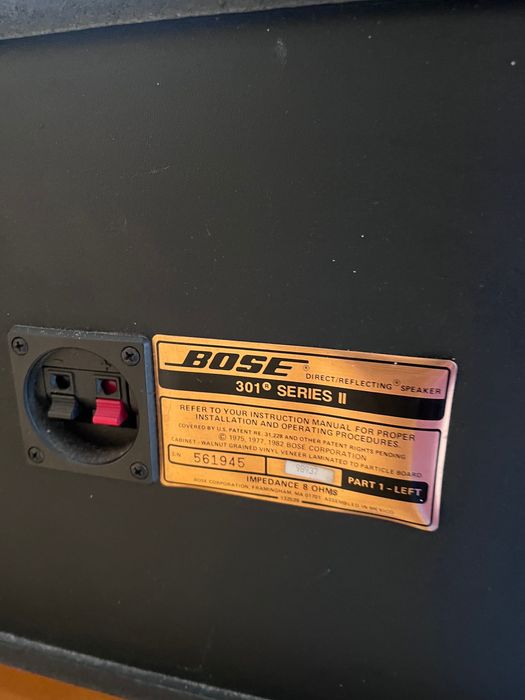 colunas Bose 301 serie II