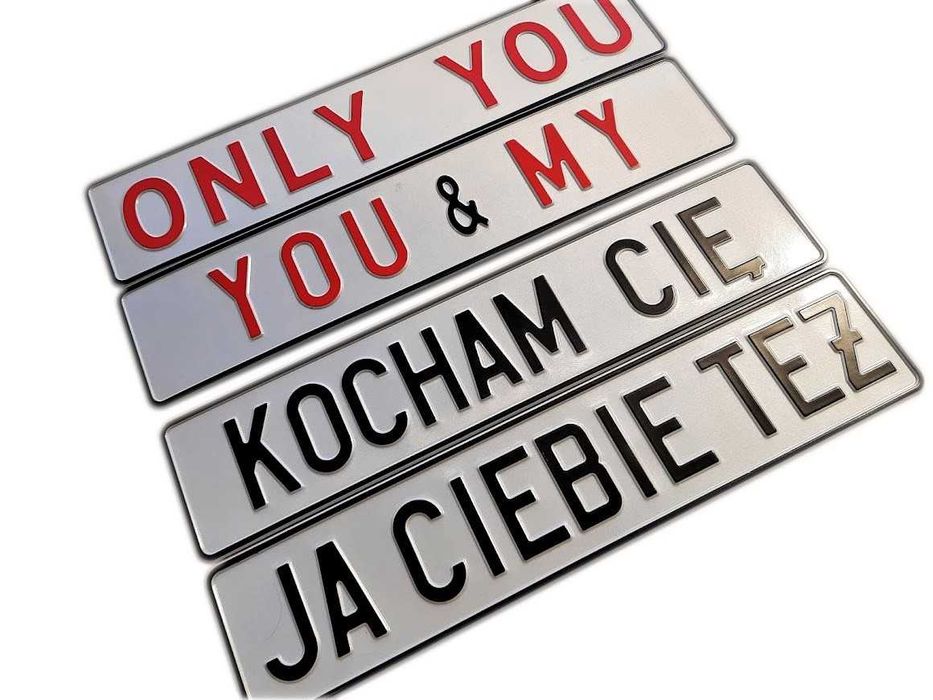 Tablice Ślubne. Imienne. Tłoczone