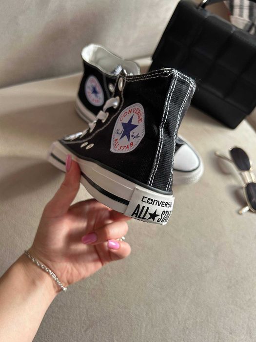 Converse All Star Chuk Tailor високі коверси чорні НАЛОЖКА