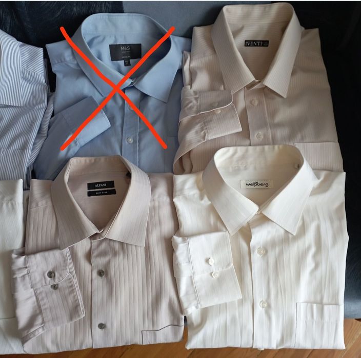 Фирменные рубашки известных брендов большого размера, ворот 45-46