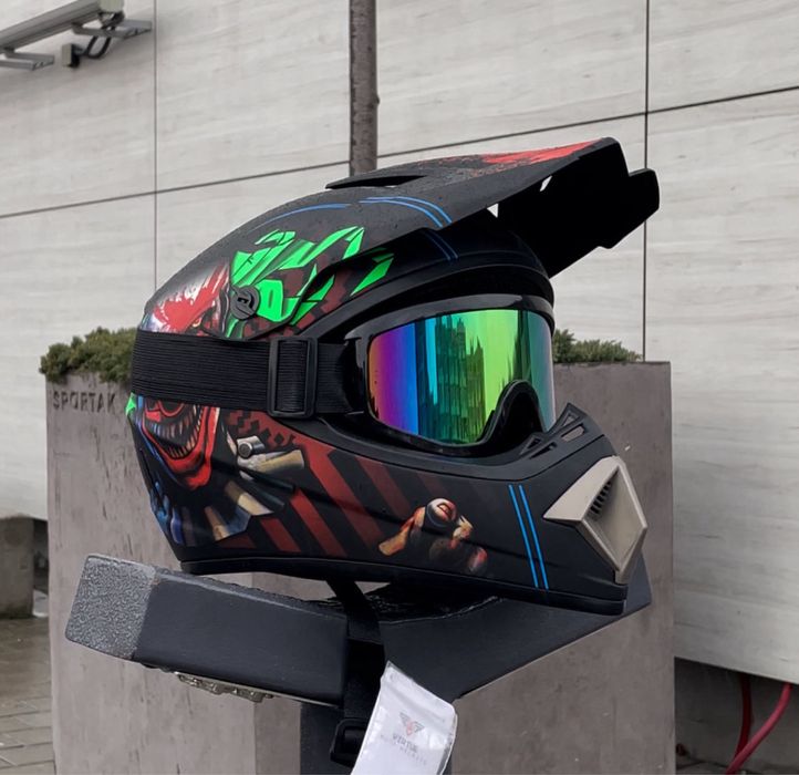 Є ВИБІР! Мотошолом Ендуро, шлем, мотоцикл, мотоекіпіровка, шолом, хард