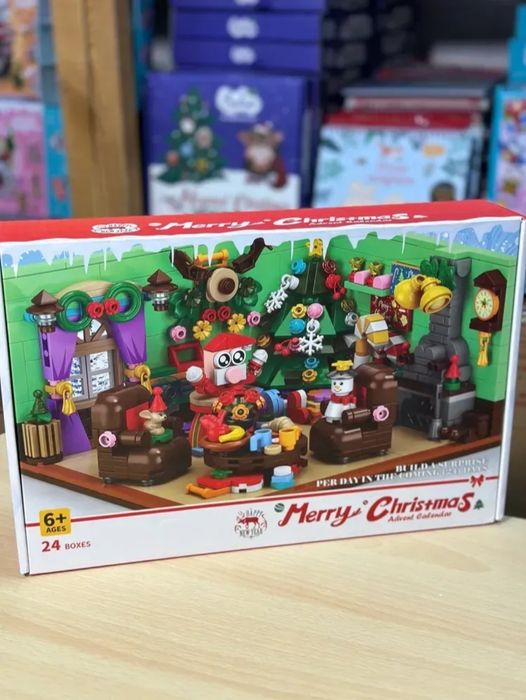 Адвент-календар конструктор New 24 віконця  лего календар