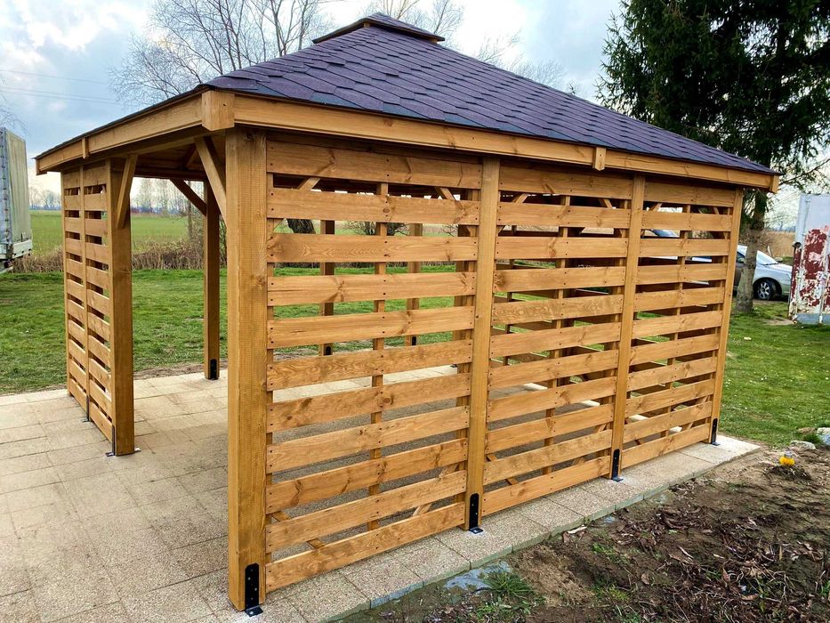 Altana ogrodowa ETER 4m x 4m Altanka drewniana Domek - PRODUCENT