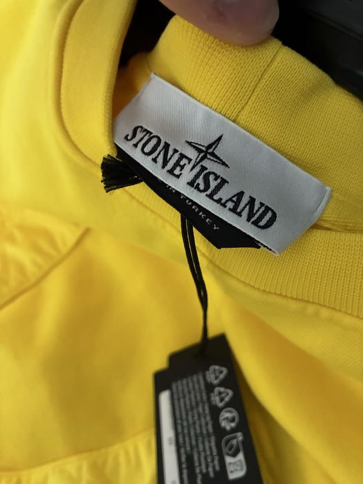 Кофта Stone Island Yellow Patch Sweatshirt. Оригинал. Новая