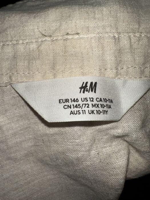 Рубашка шведка h&m 146 10-11 років