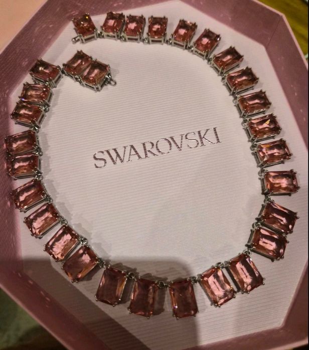 Кольє Swarovski millenia рожеве