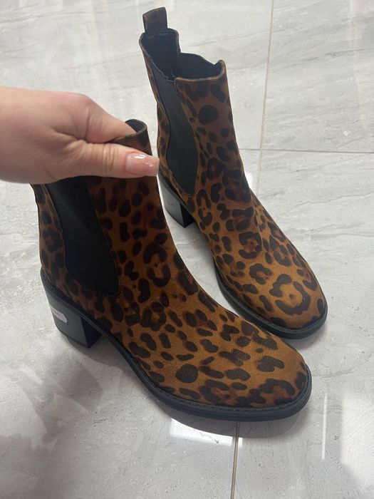 Ботинки леопард