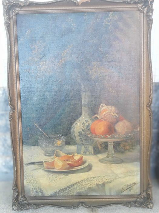 Pintura a óleo em tela