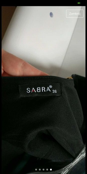 Elegancka sukienka w kolorze zielono-czarnym