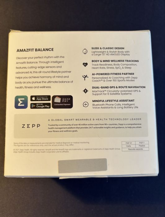 Smartwatch Amazfit Balance