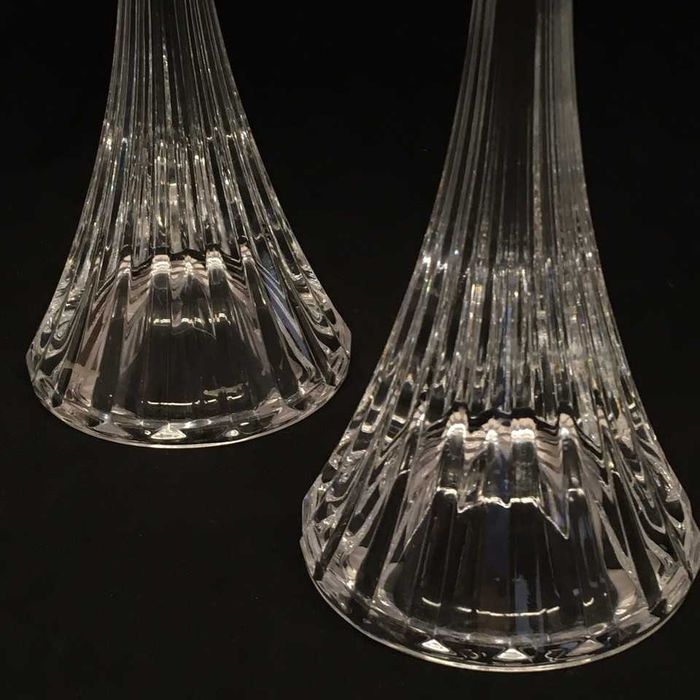2 castiçais em cristal da marca Mikasa Park Lane