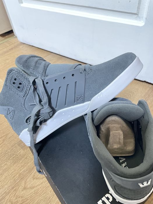 Supra skytop III Grey suede кросівки, кеди чоловічі