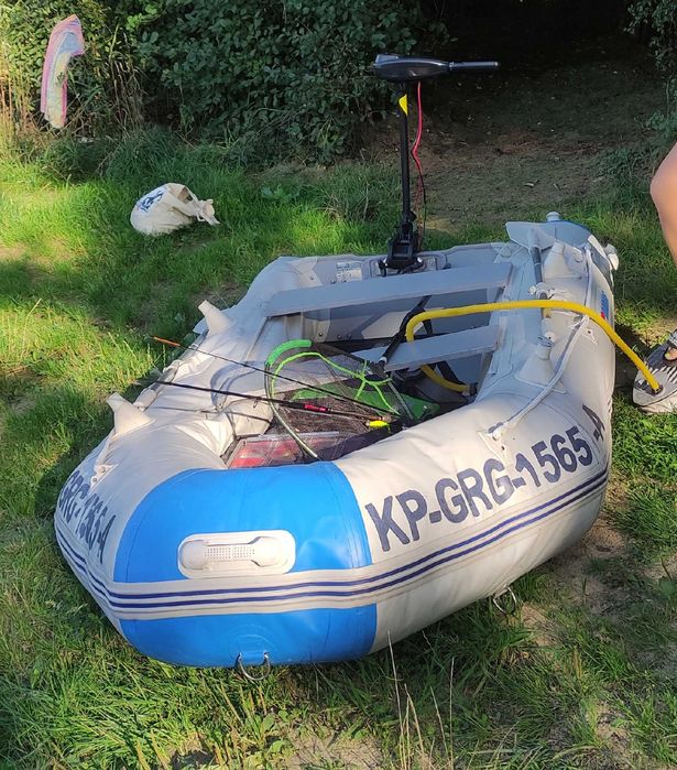 ponton promarine 510kg+ silnik zaburtowy 2 kamizelki