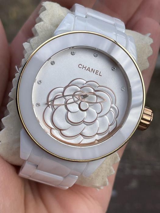 часы в стиле chanel керамический браслет на узкое запястье  15 см