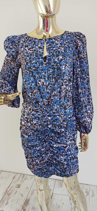 Sukienka w cętki Roco niebieska to 38/40