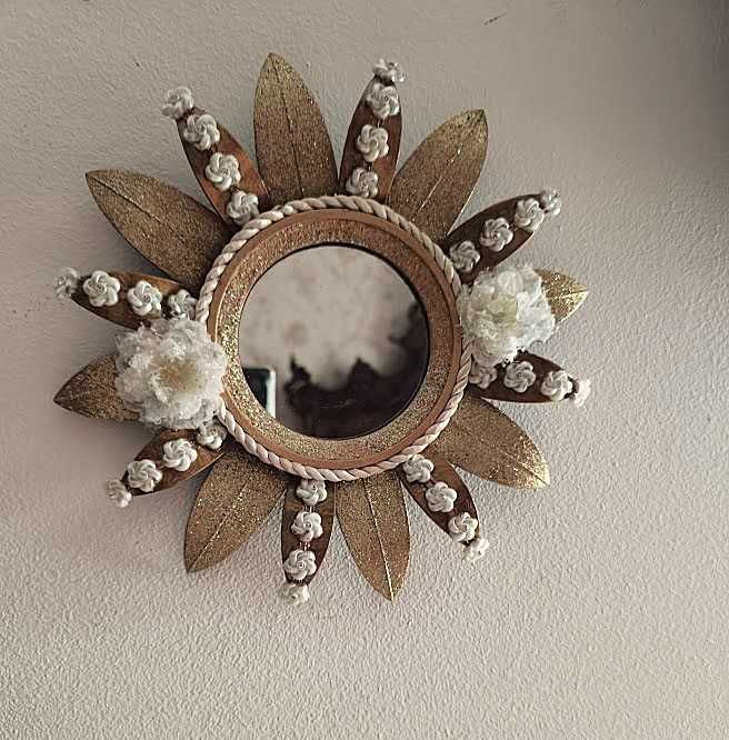 espelho de parede decorativo, trabalho artesanal - Novo sem etiqueta